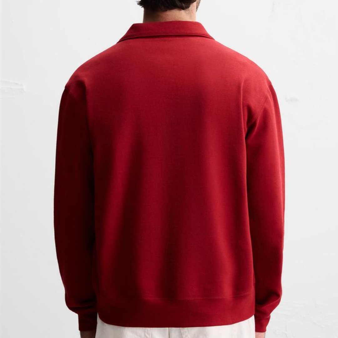 R&L™  BASIC QUARTER-ZIP RED