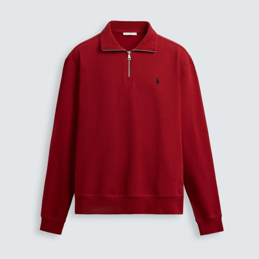 R&L™  BASIC QUARTER-ZIP RED