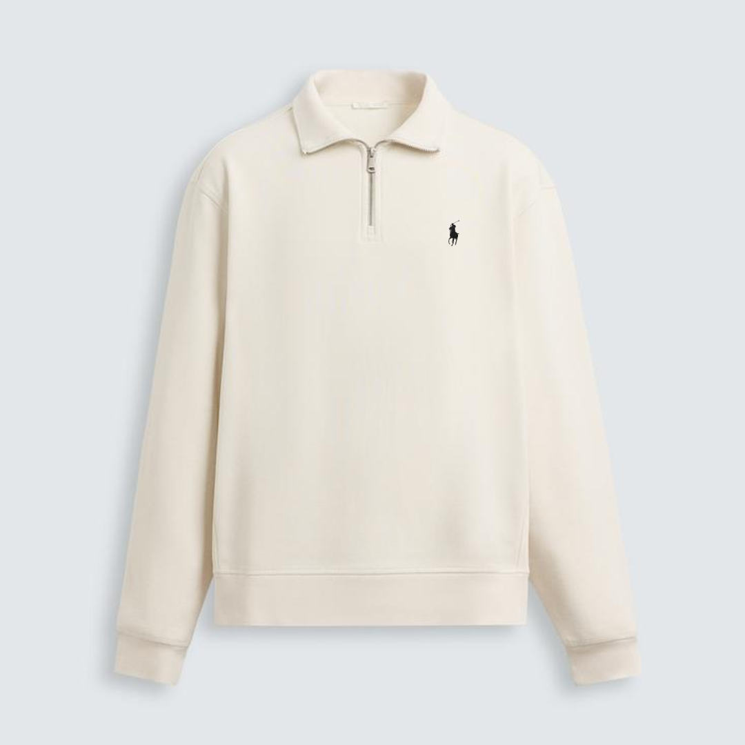 R&L™  BASIC QUARTER-ZIP BEIGE
