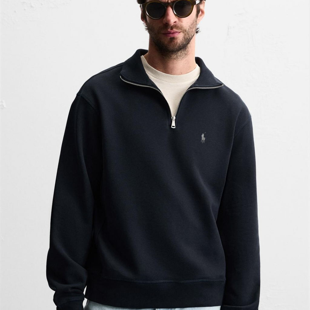 R&L™  BASIC QUARTER-ZIP NAVY