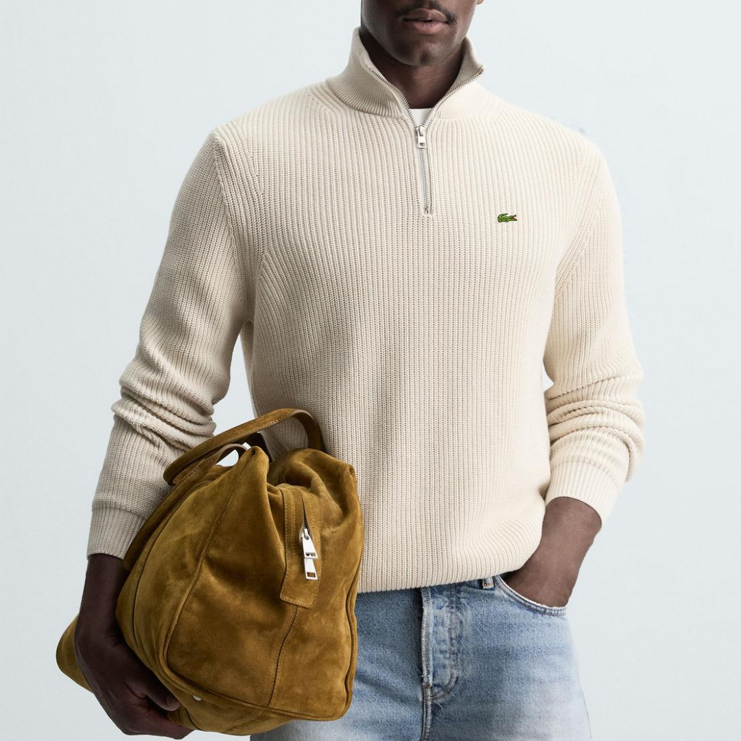 LC™ PURL KNIT SWEATER WITH ZIP