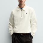 TM™  INTERLOCK QUARTER ZIP POLO SHIRT