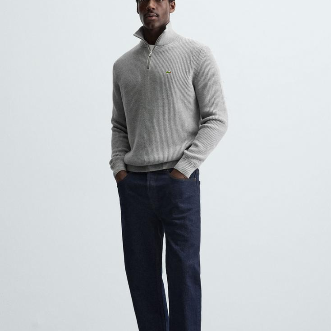 LC™ PURL KNIT SWEATER WITH ZIP
