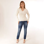 R&L™ Women's Sweater OFF White